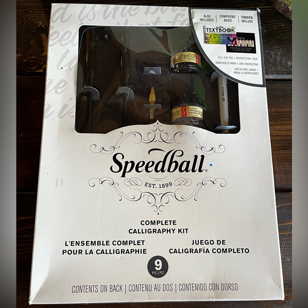 New-Speedball 9 Piece Complete Calligraphy Set